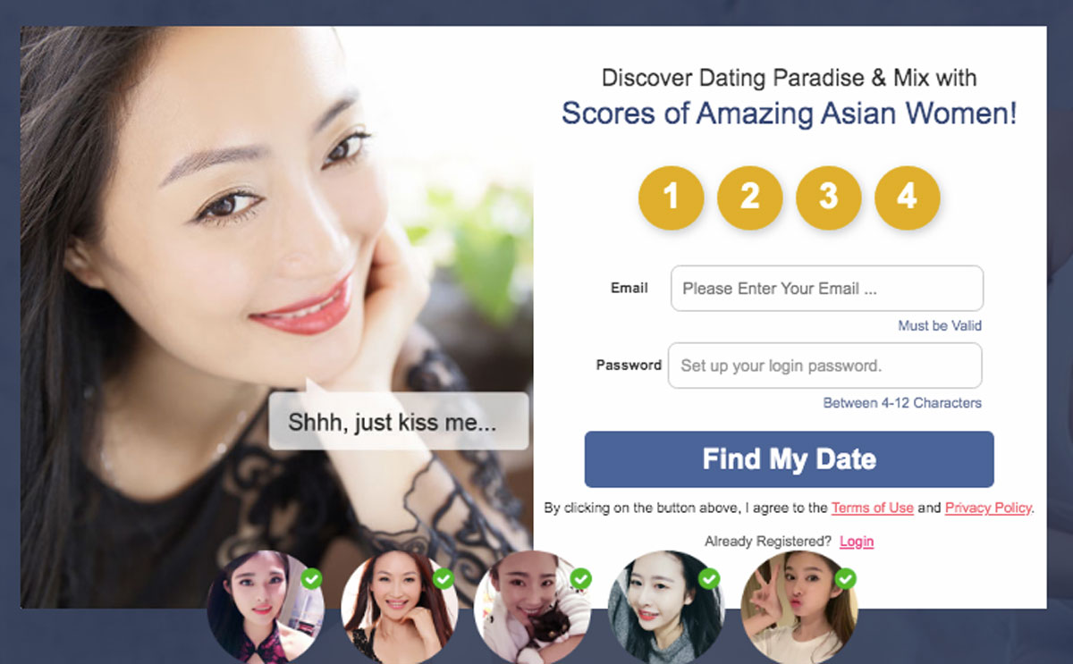 FindAsianBeauty create account